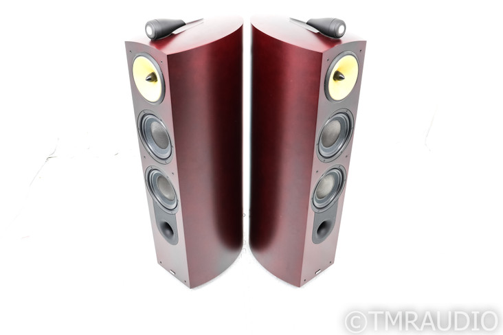 B&W Nautilus 803 Floorstanding Speakers; Red Cherry Pair