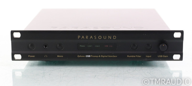 Parasound Zphono-USB MM / MC Phono Preamplifier; A/D Converter; Black