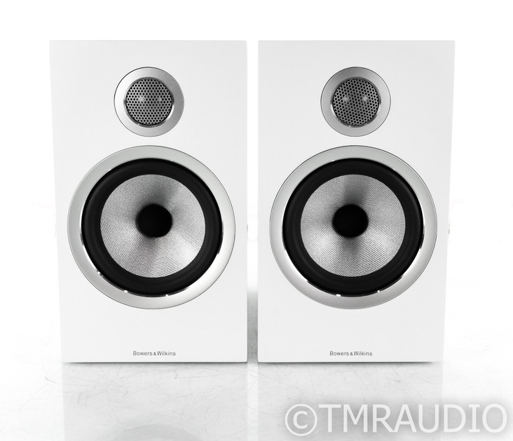 B&W 706 S2 Bookshelf Speakers; Satin White Pair