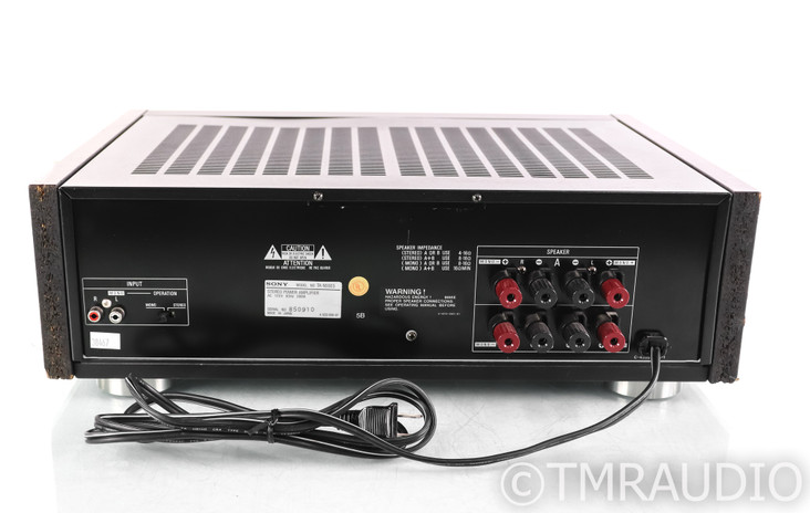 Sony TA-N55ES Stereo Power Amplifier; Wood Side Panels; 55ES (1/0)