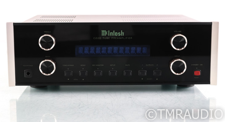 McIntosh C220 Tube Hybrid Stereo Preamplifier; MM Phono; Remote