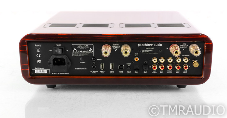 Peachtree Nova300 Stereo Integrated Amplifier; Remote; MM Phono; Gloss Ebony