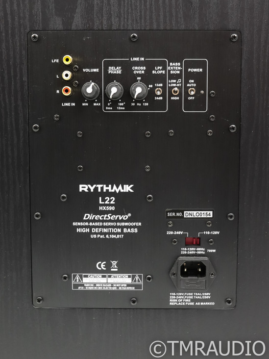 Rythmik L22 Dual 12" Powered Subwoofers; Servo; L-22; Pair