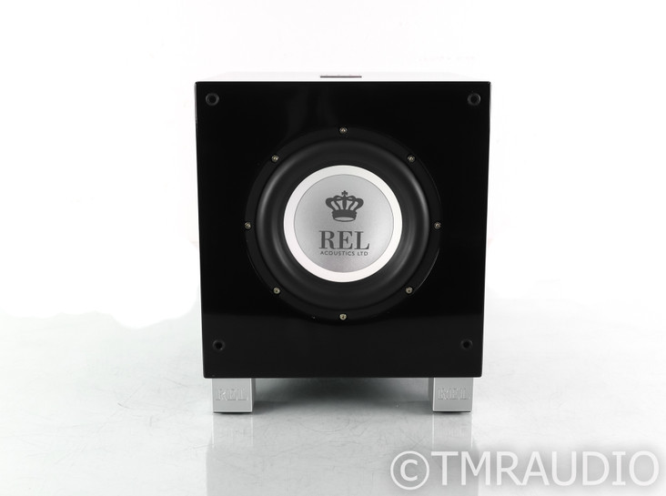 REL T/7i 8" Powered Subwoofer; Piano Black; T-7i
