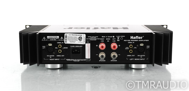 Hafler P3100 Stereo Power Amplifier; Black; P-3100