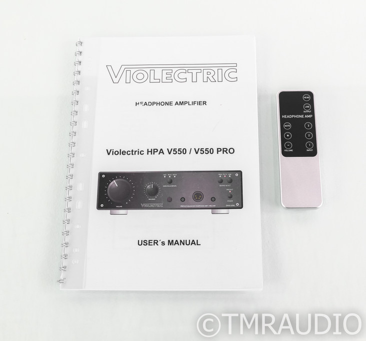 Violectric HPA V550 PRO Headphone Amplifier; Remote; Black; HPAV550