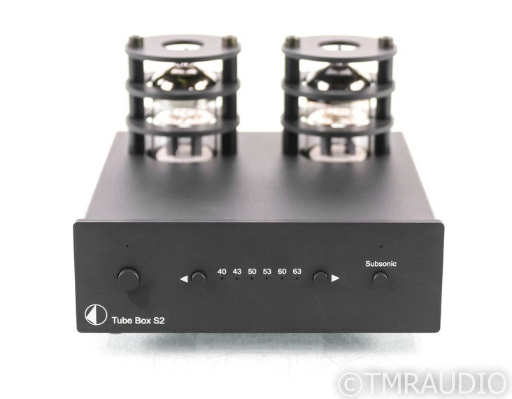 Pro-Ject Tube Box S2 Stereo Tube MM / MC Phono Preamplifier; Black