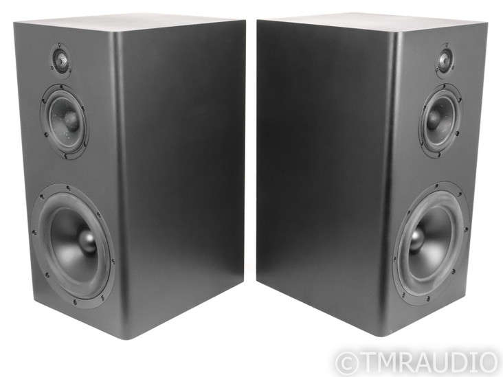 Selah Audio Vigore Bookshelf Speakers; Satin Black Pair