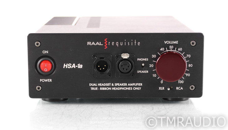 RAAL Requisite HSA-1a Ribbon Headphone Amplifier; Black; HSA1a