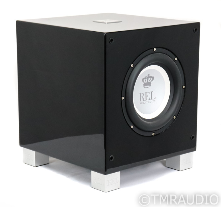 REL T/7i 8" Powered Subwoofer; Piamo Black; T7i