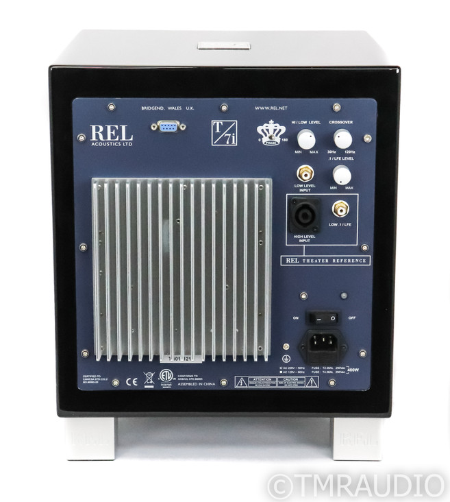 REL T/7i 8" Powered Subwoofer; Piamo Black; T7i