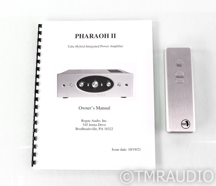Rogue Audio Pharaoh II Stereo Tube Hybrid Integrated Amplifier; Very Low Hours (SOLD)
