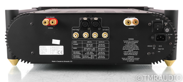 Simaudio Moon W-5 Stereo Power Amplifier; W5