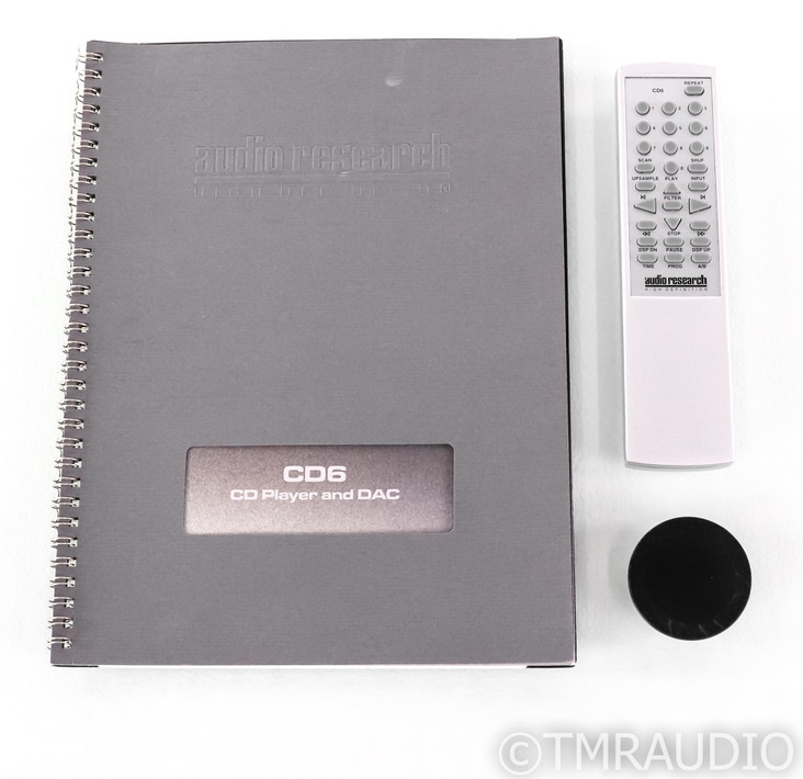 Audio Research Model CD6 CD Player; CD-6; Silver; Remote