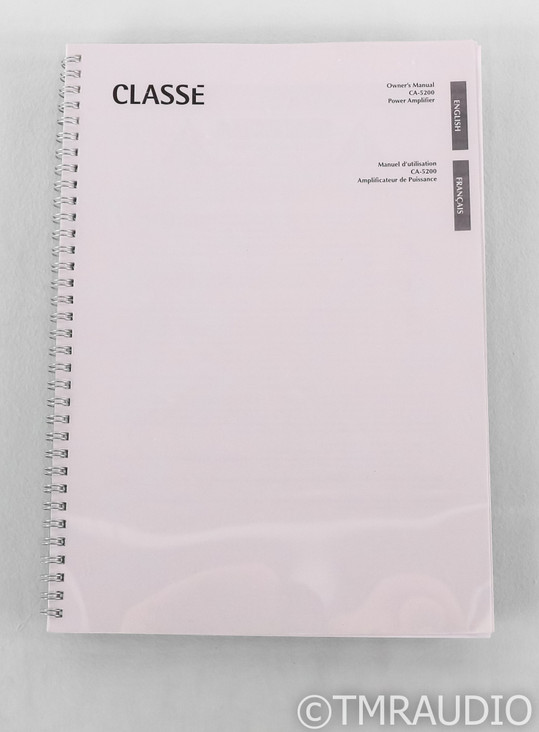 Classe CA-5200 5 Channel Power Amplifier; CA5200