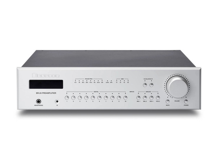 Bryston BR20 Stereo Preamplifier / DAC; Remote; Silver; 17"; BR-20 (New)