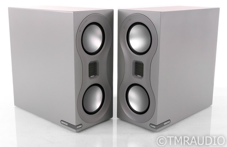 Monitor Audio Studio Bookshelf Speakers; Gray Pair