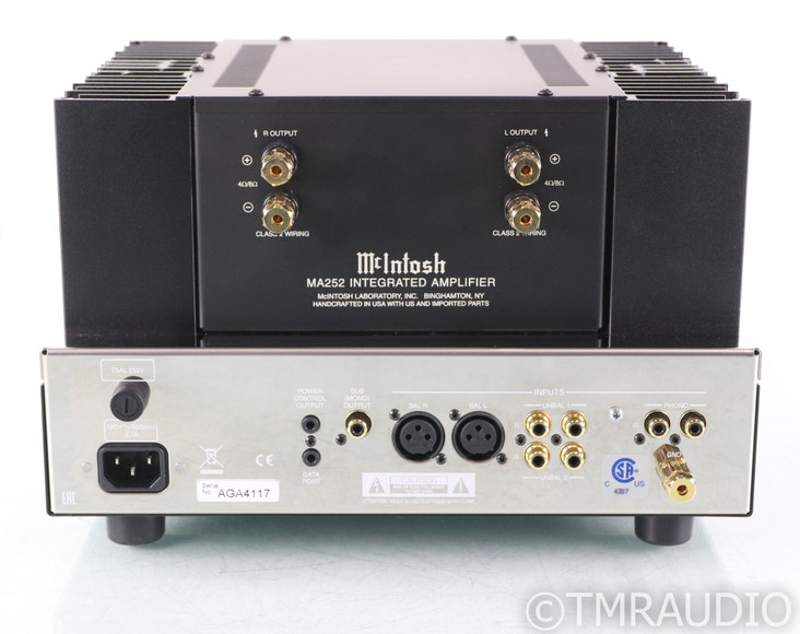 McIntosh MA252 Stereo Tube Hybrid Integrated Amplifier; Remote; MM Phono; MA-252 (SOLD)