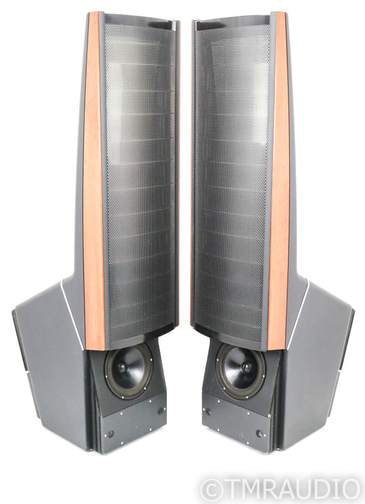 Martin Logan Prodigy Electrostatic Floorstanding Speakers; Black & Cherry Pair (SOLD)