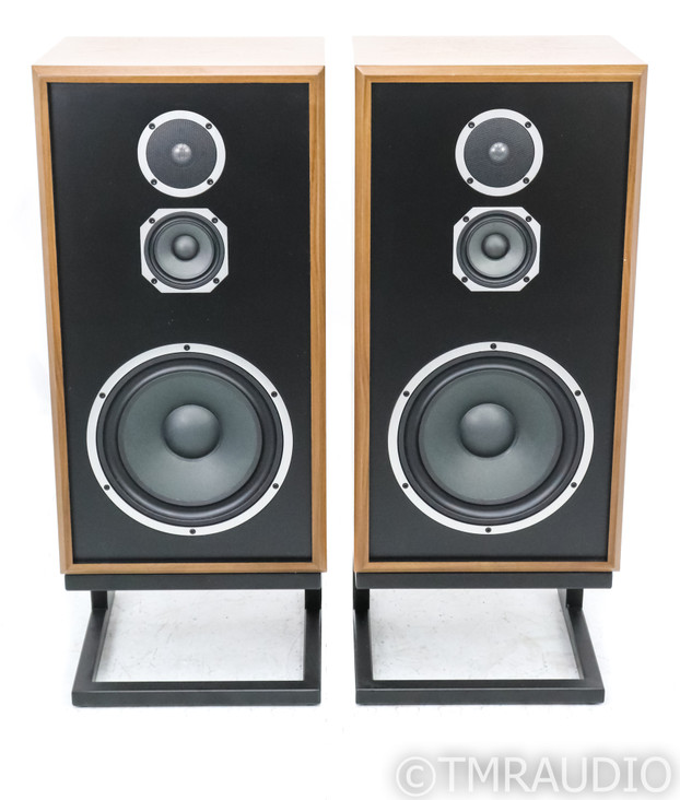 KLH Model 5 Floorstanding Speakers; Walnut Pair w/ Stands