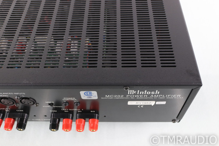 McIntosh MC202 Stereo Power Amplifier; MC-202