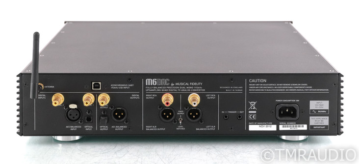 Musical Fidelity M6DAC D/A Converter; M6-DAC; Remote; USB; Bluetooth