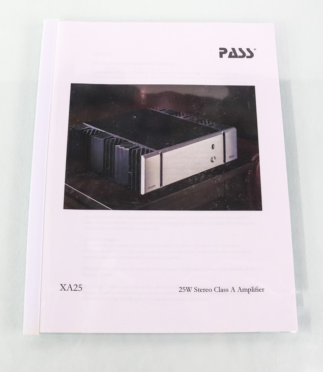Pass Labs XA25 Stereo Power Amplifier; XA-25; Silver; Nelson Pass