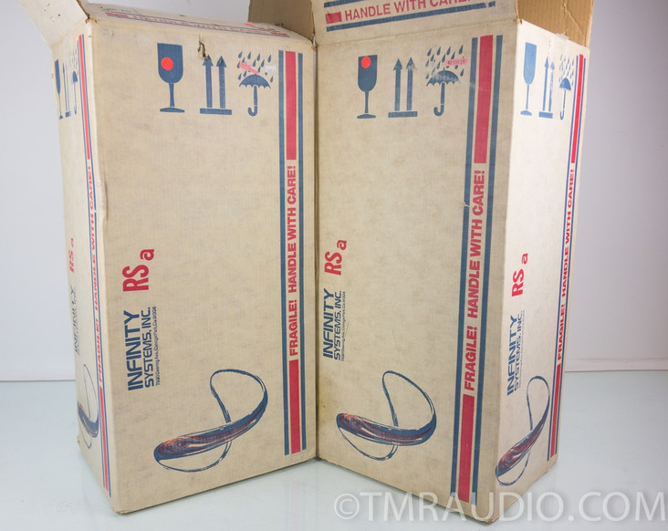 Infinity RSa Vintage Speakers in Factory Boxes w/ Stands