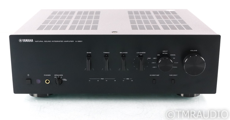 Yamaha A-S801 Stereo Integrated Amplifier; AS801; Black; Remote