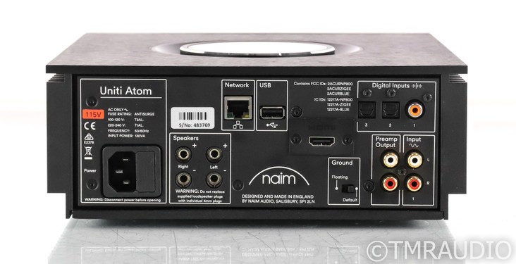 Naim Uniti Atom Stereo Integrated Amplifier; Remote; Wireless; DAC; HDMI