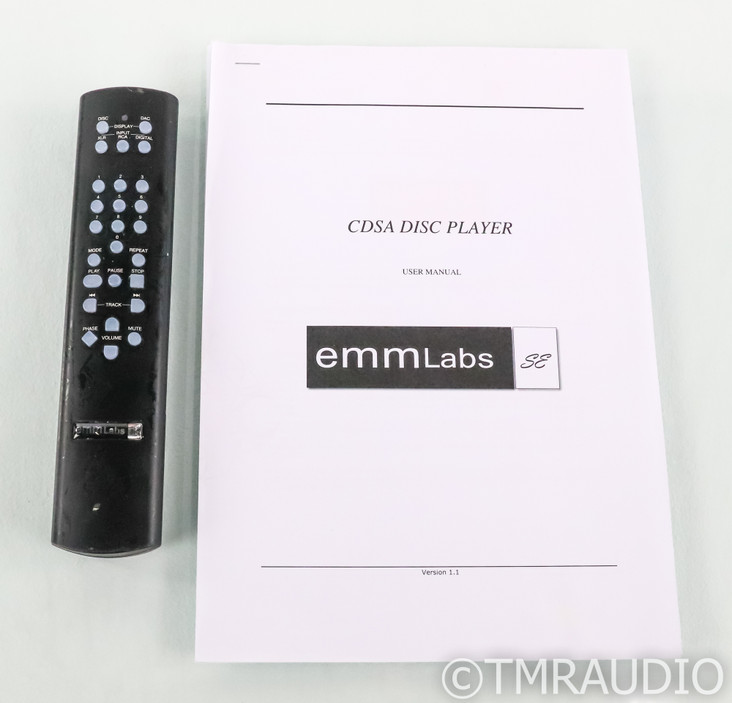 EMM Labs CDSA SACD / CD Player; Meitner Design; Remote; Black