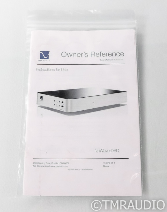 PS Audio NuWave DSD DAC; D/A Converter; Silver (SOLD6)