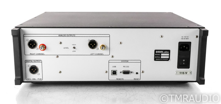 EMM Labs CDSA SE SACD / CD Player; CDSASE; Remote; Silver; Kimber Power Cable