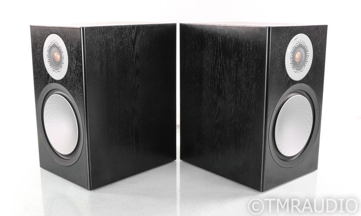 Monitor Audio Silver 100 Bookshelf Speakers; Black Pair