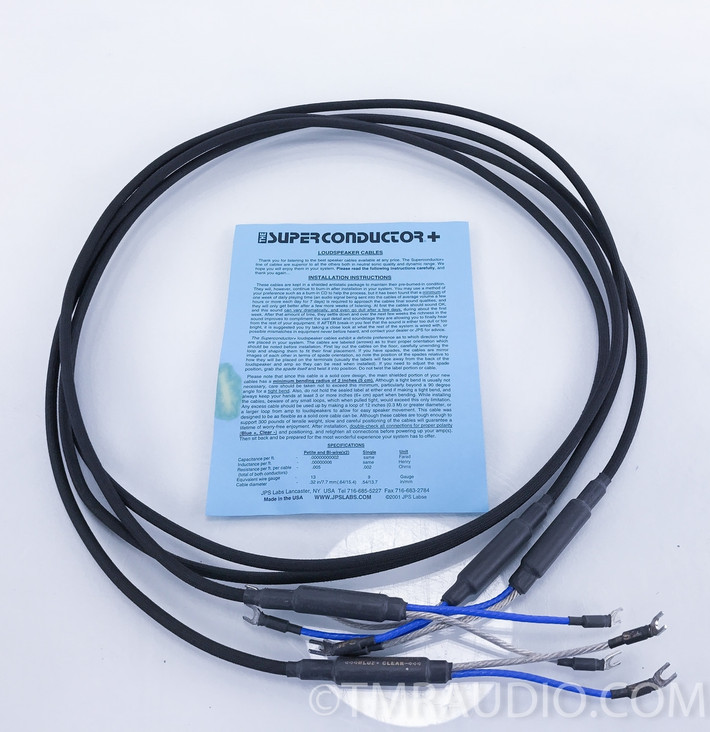JPS Labs Superconductor + Petite Speaker Cables; 10' Pair