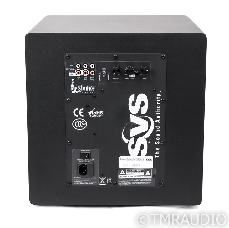 SVS SB12-NSD 12" Powered Subwoofer; Charcoal Black; SB12NSD; Sledge STA-400D