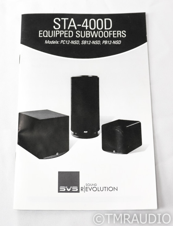 SVS SB12-NSD 12" Powered Subwoofer; Charcoal Black; SB12NSD; Sledge STA-400D