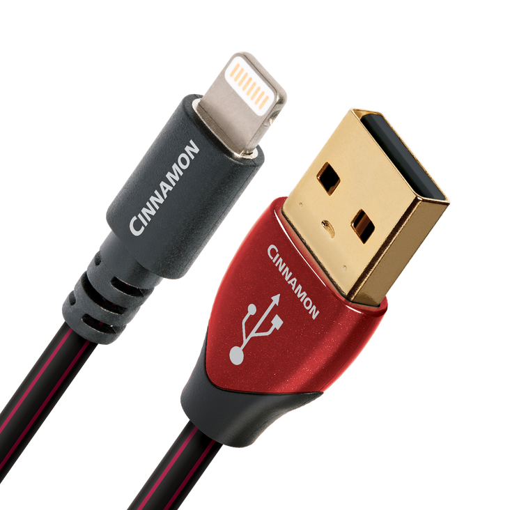 Audioquest Cinnamon Lightning USB Cable; Single Interconnect