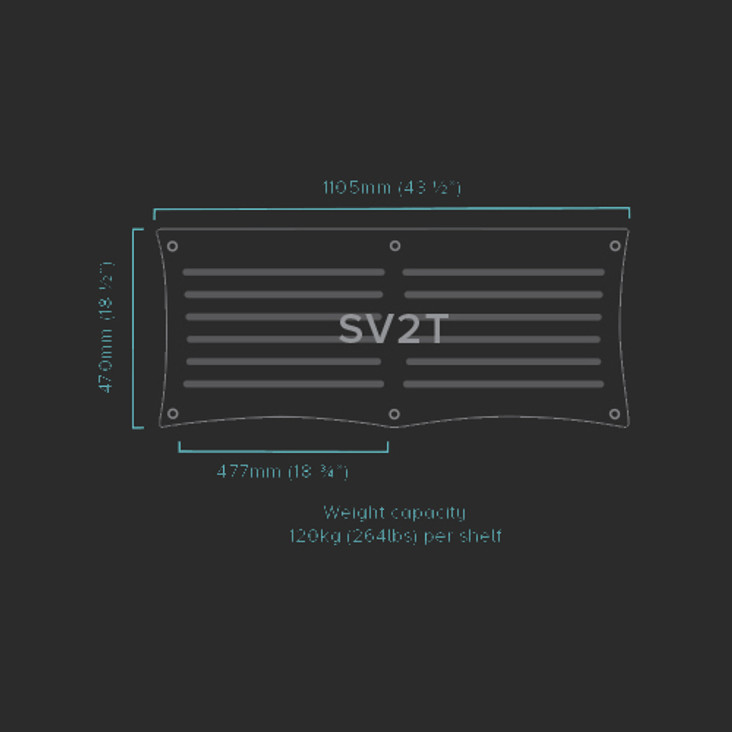 Quadraspire SV2T Component Rack