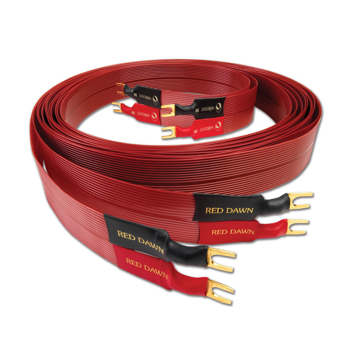 Nordost Red Dawn Speaker Cables with spade terminations