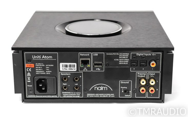 Naim Uniti Atom Wireless Streaming integrated Amplifier; Black; Remote