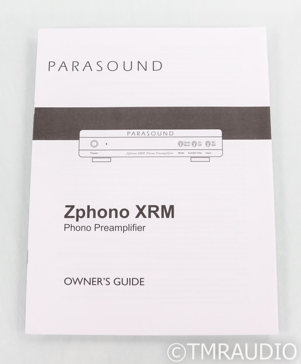 Parasound Zphono XRM MM / MC Phono Preamplifier (SOLD2)