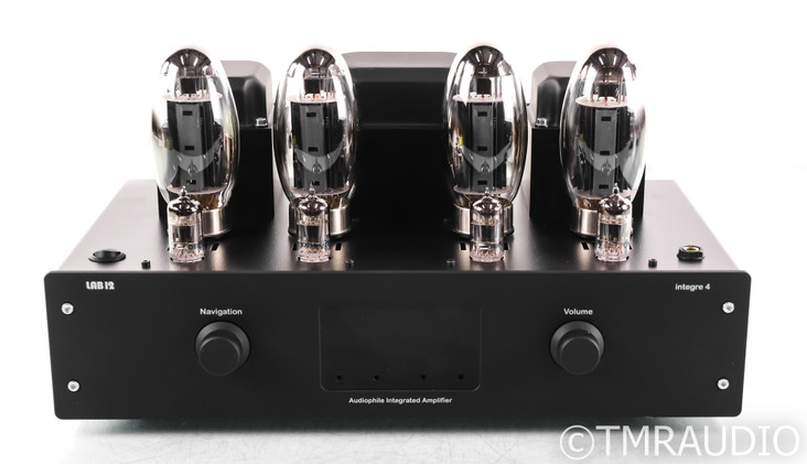 Lab12 integre4 Stereo Integrated Tube Amplifier; Matte Black (Open Box)