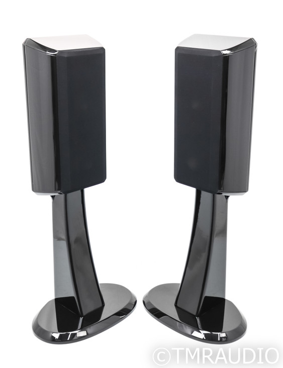 Revel Ultima2 Gem2 Bookshelf Speakers w/ Pedestal Stands; Gloss Black Pair; Gem 2