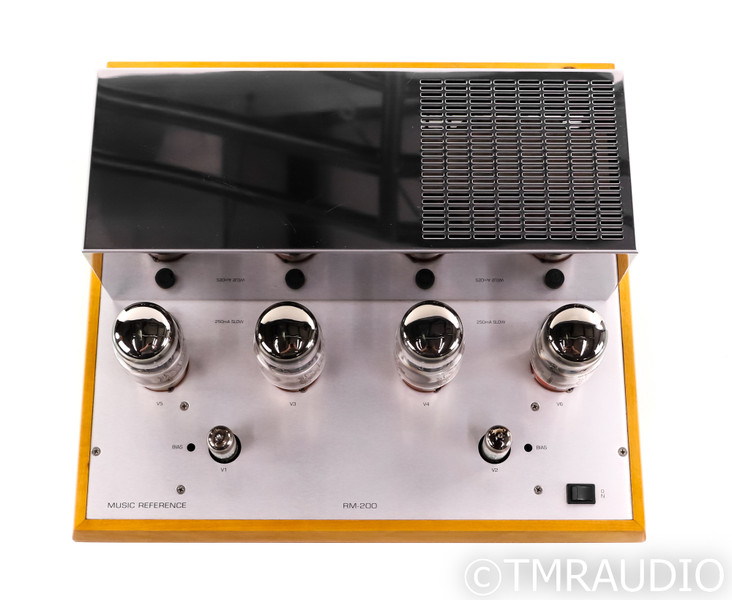 Music Reference RM-200 Stereo Tube Power Amplifier; Wood; Mk1; RM200