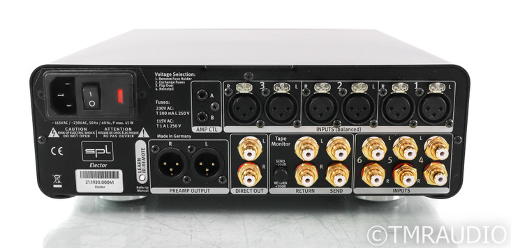 SPL Elector Stereo Preamplifier; Black