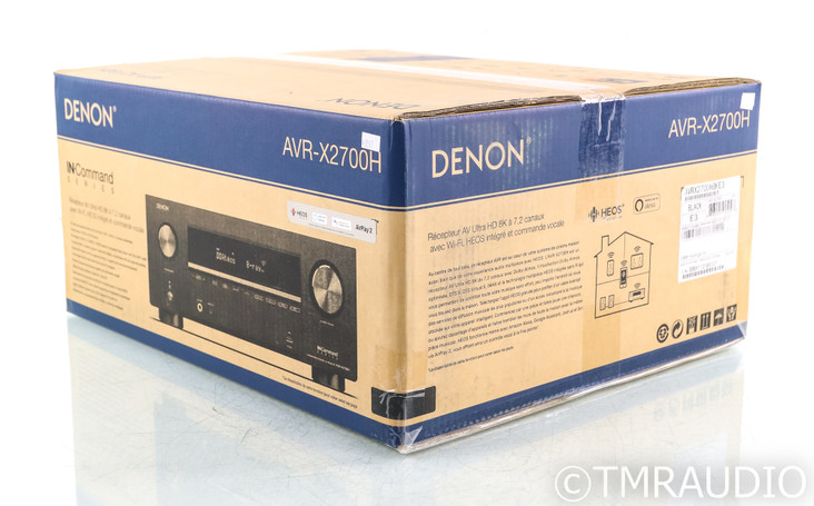 Denon AVR-X2700H 7.2 Channel Home Theater Reciever; AVRX2700H; Remote (New)