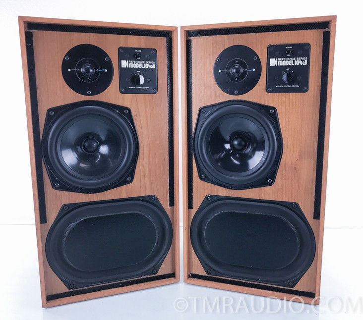 KEF 104aB Vintage Speakers with Retro Mid-mod Stands; Pair