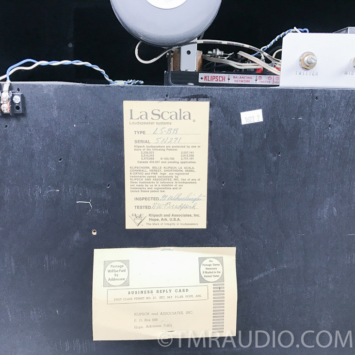 Klipsch LaScala Vintage Speakers; Pair