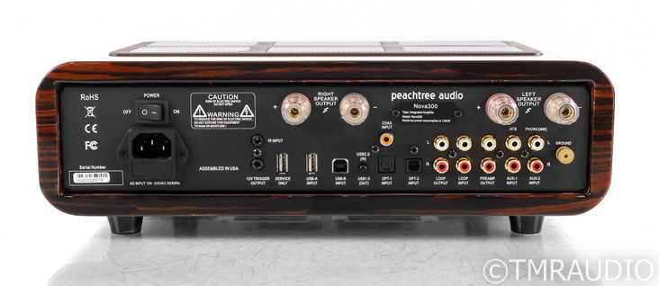 Peachtree Nova 300 Stereo Integrated Amplifier; Gloss Mocha; Remote; MM Phono